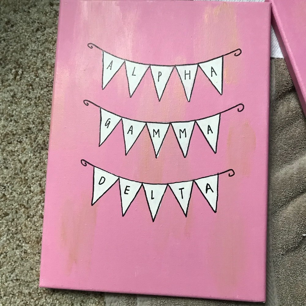 customizable sorority canvas! can do any sorority!